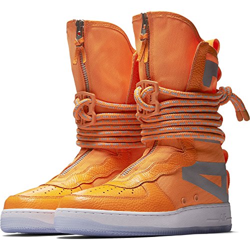 Nike SF Air Force 1 High Top Mens Boots Total Orange/White
